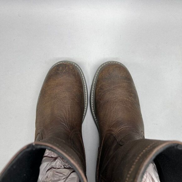 Wolverine Floorhand Boots Men's Size 12 Brown Leather 10” Waterproof Wellington - Picture 9 of 10